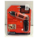 BLACK AND DECKER RECHARGABLE SCREWDRIVER