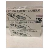 LED FILAMENT CANDLE 3PCS