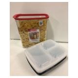 6 PCS FOOD CONTAINER & RUBBERMAID CONTAINER