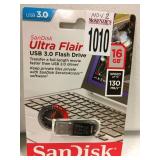SANDISK ULTRA FLAIR USB 3.0 FASH DRIVE 16GB