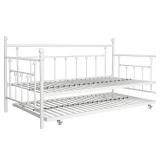 METAL DAYBED W/ TRUNDLE (NOT ASSEMBLED)