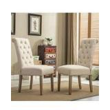 ROUNDHILL FURNITURE DINING CHAIR TAN 2 IN ROUNDHILL FURNITURE DINING CHAIR TAN 2 IN