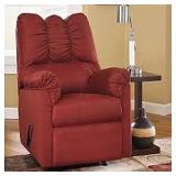 SIGNITURE DESIGN ROCKER RECLINER IN RED SIGNITURE DESIGN ROCKER RECLINER IN RED