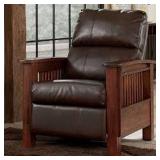 SANTA FE- BARK HIGH LEG RECLINER IN BROWN SANTA FE- BARK HIGH LEG RECLINER IN BROWN