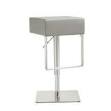 TOV FURNITURE SEVILLE LIGHT GREY STEEL BAR STOOL TOV FURNITURE SEVILLE LIGHT GREY STEEL BAR STOOL