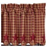 VHC BRANDS LINED PANEL SCALLOPED 84X40 VHC BRANDS LINED PANEL SCALLOPED 84X40