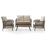 4PC WICKER CONVO SET (NOT ASSEMBLED/IN BOX) 4PC WICKER CONVO SET (NOT ASSEMBLED/IN BOX)