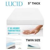 5' GEL MEMORY FOAM MATTRESS TWIN 5' GEL MEMORY FOAM MATTRESS TWIN