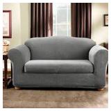 STRETCH MADISON BOX CUSHION LOVESEAT SLIPCOVER STRETCH MADISON BOX CUSHION LOVESEAT SLIPCOVER