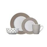 PFALTZGRAFF KENNA TAUPE 16-PIECE PORCELAIN PFALTZGRAFF KENNA TAUPE 16-PIECE PORCELAIN