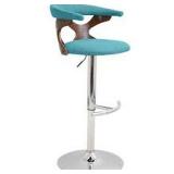 LUMISOURCE GARDENIA BAR STOOL W/WALNUT LUMISOURCE GARDENIA BAR STOOL W/WALNUT