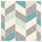 FINE DÉCOR ASTRID TEAL GEOMETRIC WALLPAPER 53 CM FINE DÉCOR ASTRID TEAL GEOMETRIC WALLPAPER 53 CM