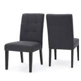 BRONSON TUFTED FABRIC GREY DINING CHAIR BRONSON TUFTED FABRIC GREY DINING CHAIR