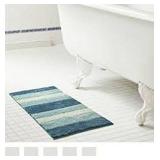 OMBRE MICROFIBER BATH MAT AQUA OMBRE MICROFIBER BATH MAT AQUA