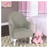 HOMEPOP DIVA JUVENILE ACCENT CHAIR GREY HOMEPOP DIVA JUVENILE ACCENT CHAIR GREY