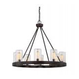 SAVOY LIGHTING INMAN 8 LIGHT 32 IN ENGLISH SAVOY LIGHTING INMAN 8 LIGHT 32 IN ENGLISH
