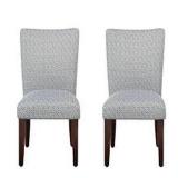 HOMEPOP BLUE SHADES PARSON CHAIRS TOTAL OF 2 HOMEPOP BLUE SHADES PARSON CHAIRS TOTAL OF 2