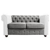 CHESTERFIELD LOVESEAT *NO SIDE ARMS* CHESTERFIELD LOVESEAT *NO SIDE ARMS*