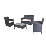 IDS HOME 4-PIECE WICKER SOFA SET *NOT ASSEMBLED* IDS HOME 4-PIECE WICKER SOFA SET *NOT ASSEMBLED*