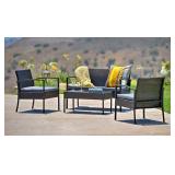 4-PIECE TEASET PATIO CONVERSATION SET 4-PIECE TEASET PATIO CONVERSATION SET