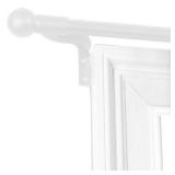 4-PACK EASY INSTALL CAFE WINDOW ROD SET 4-PACK EASY INSTALL CAFE WINDOW ROD SET
