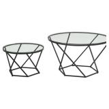 WALKER EDISON 2-PIECE NESTING COFFEE TABLE WALKER EDISON 2-PIECE NESTING COFFEE TABLE