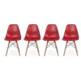MOLDED PLASTIC CHAIR *4 IN TOTAL; MOLDED PLASTIC CHAIR *4 IN TOTAL;