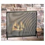 48"X36" FLAT PANEL FREESTANDING FIREPLACE SCREEN