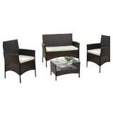 4PC PATIO SET (NOT ASSEMBLED/IN BOX) 4PC PATIO SET (NOT ASSEMBLED/IN BOX)