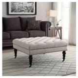 SQUARE TUFTED OTTOMAN (NOT ASSEMBLED/IN BOX) SQUARE TUFTED OTTOMAN (NOT ASSEMBLED/IN BOX)