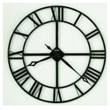 32' WROUGHT IRON WALL CLOCK 32' WROUGHT IRON WALL CLOCK