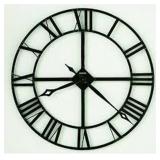 32" WROUGHT IRON WALL CLOCK