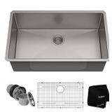 32" UNDERMOUNT SINGLE BOWL KITCHEN SINK