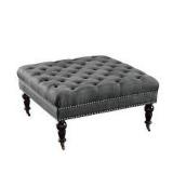 SQUARE TUFTED OTTOMAN (NOT ASSEMBLED/IN BOX)