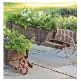 LARGE WHEELBARROW PLANTER (NOT ASSEMBLED/ LARGE WHEELBARROW PLANTER (NOT ASSEMBLED/