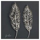 UTTERMOST 2-PIECE SILVER WALL ART SET UTTERMOST 2-PIECE SILVER WALL ART SET