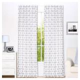 PEANUT SHELL WINDOW DRAPES *84"X42"*