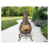 DECKMATE OUTDOOR FIREPLACE SZ 16.73" X 16.54" X