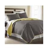 3PC REVERSIBLE COVERTLET SET QUEEN SZ