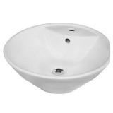 PORCELAIN LAVATORY SINK SZ 17 1/2' X 17 1/2' PORCELAIN LAVATORY SINK SZ 17 1/2' X 17 1/2'