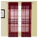 VALERIE 1-PIECE ROD POCKET CURTAIN PANEL *52'X63'* VALERIE 1-PIECE ROD POCKET CURTAIN PANEL *52'X63'*