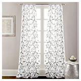 PCT DECORATIVE EMBROIDERED CURTAIN PANEL 837"X84"*