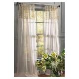 JULIET CROCHET TAB-TOP WINDOW PANEL *52'X84'* JULIET CROCHET TAB-TOP WINDOW PANEL *52'X84'*
