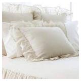 PINE CONE HILL 1-PIECE LINEN MESH PILLOW SHAM PINE CONE HILL 1-PIECE LINEN MESH PILLOW SHAM