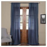 EXCLUSIVE FABRICS 2-PACK FAUX LINEN SHEER EXCLUSIVE FABRICS 2-PACK FAUX LINEN SHEER