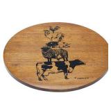 LAZY SUSAN STACKED ANIMALS WOODEN TABLETOP