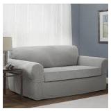 MAYTEX STRETCH 2-PIECE LOVESEAT SLIPCOVER