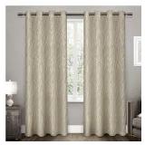 2-52'X84' FOREST HILL WOVEN BLACKOUT GROMMET PANEL 2-52'X84' FOREST HILL WOVEN BLACKOUT GROMMET PANEL