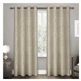 2-52"X84" FOREST HILL WOVEN BLACKOUT GROMMET PANEL