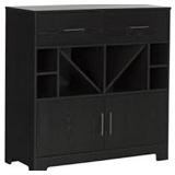 BAR CABINET W/BOTTLE STORAGE (NOT ASSEMBLED/